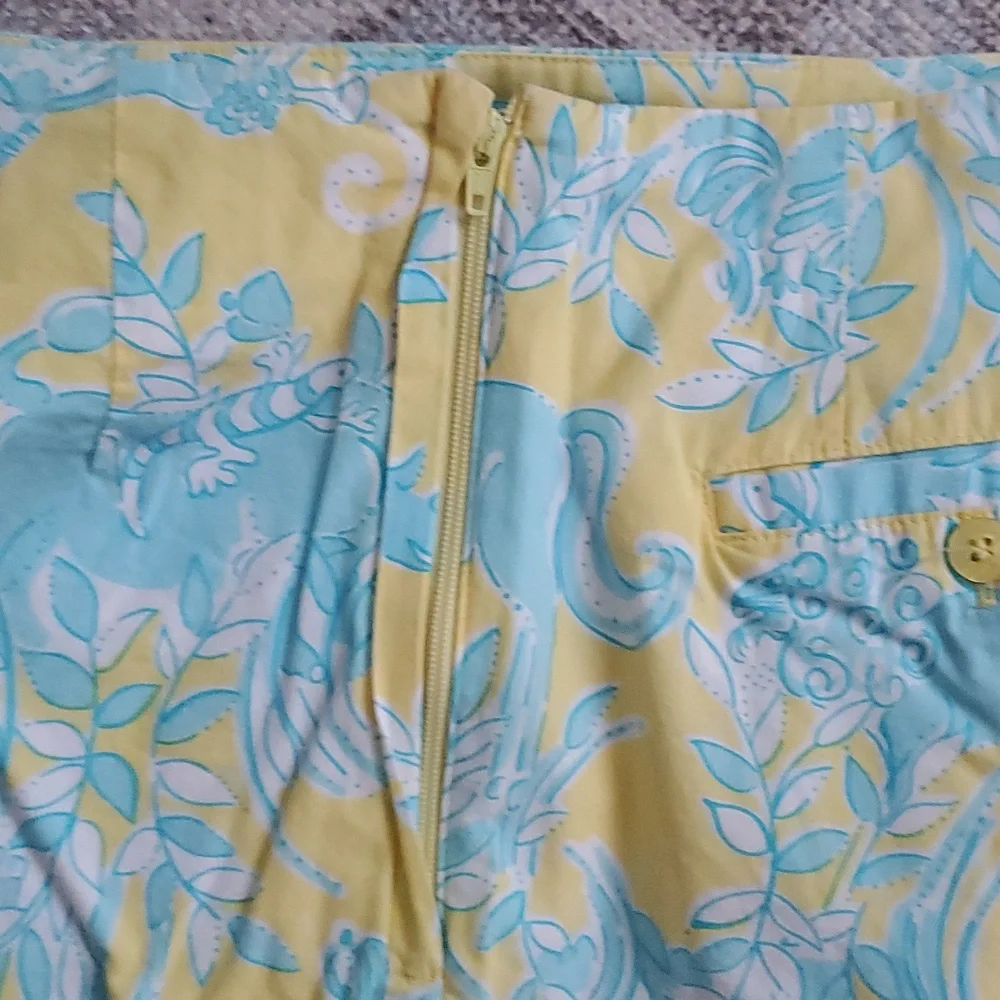 Lilly Pulitzer White Label Sunshine Junkanoo Animal Print Vintage Skirt Sz4